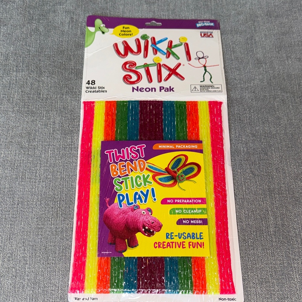 Wiki Stix Neon Pak - 48 Count (Neon Pink, Yellow, Green, Blue, Orange)